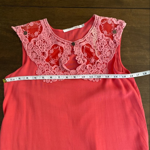 TOMATO Pink Sleeveless Blouse Embroidered Top - Picture 4 of 8